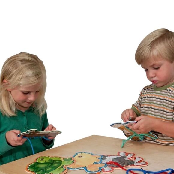 Melissa and Doug Pet Lace Trace Set 7 Wooden Boards - Picture 2 of 15